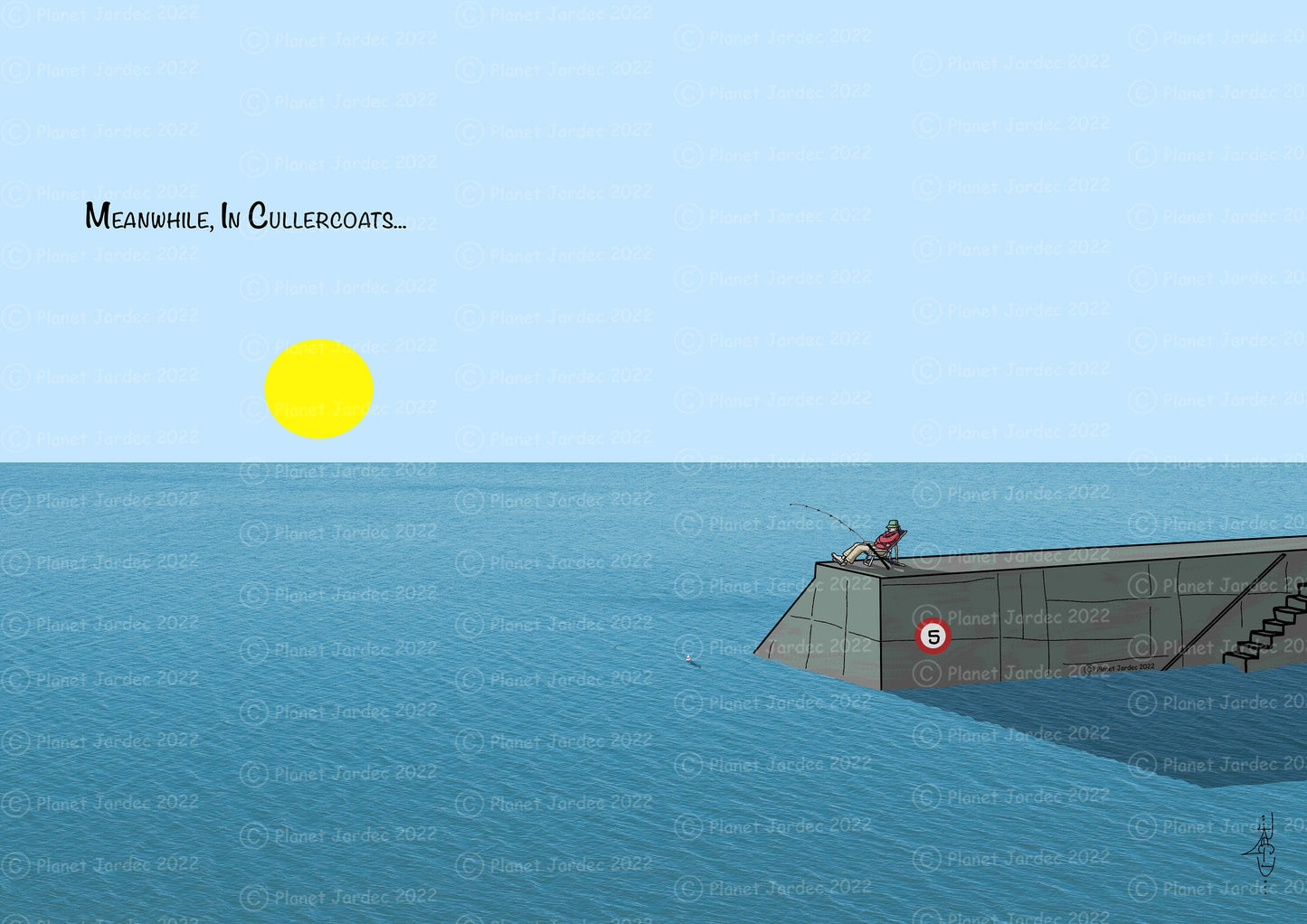 Coast "Cullercoats Lazy Pier", by artist RegD