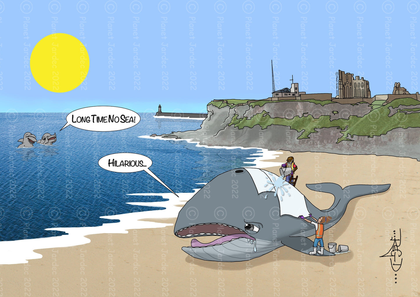 Coast "Tynemouth Beached Whale", by artist RegD