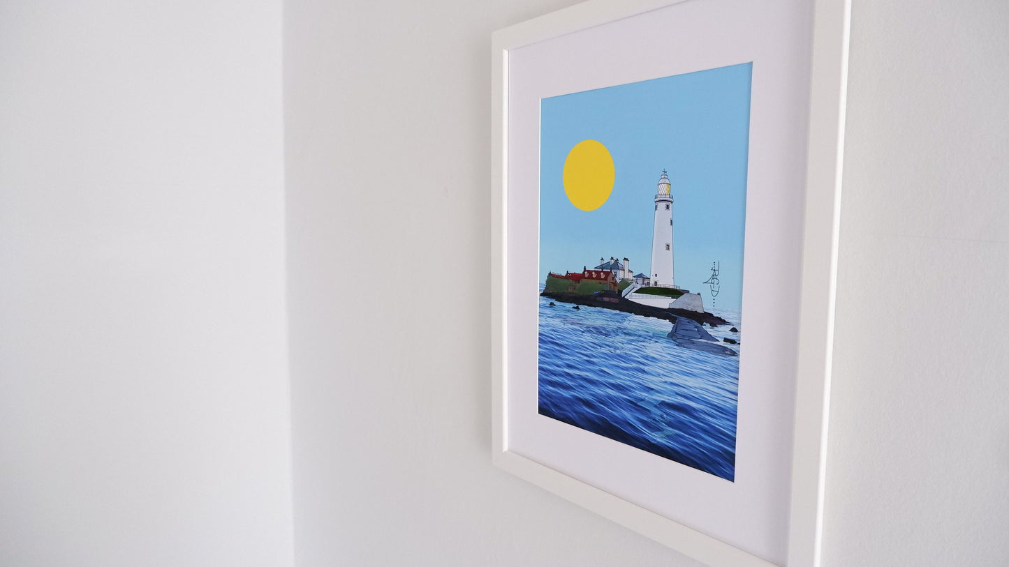 Coast "St Marys Lighthouse by day", by artist RegD