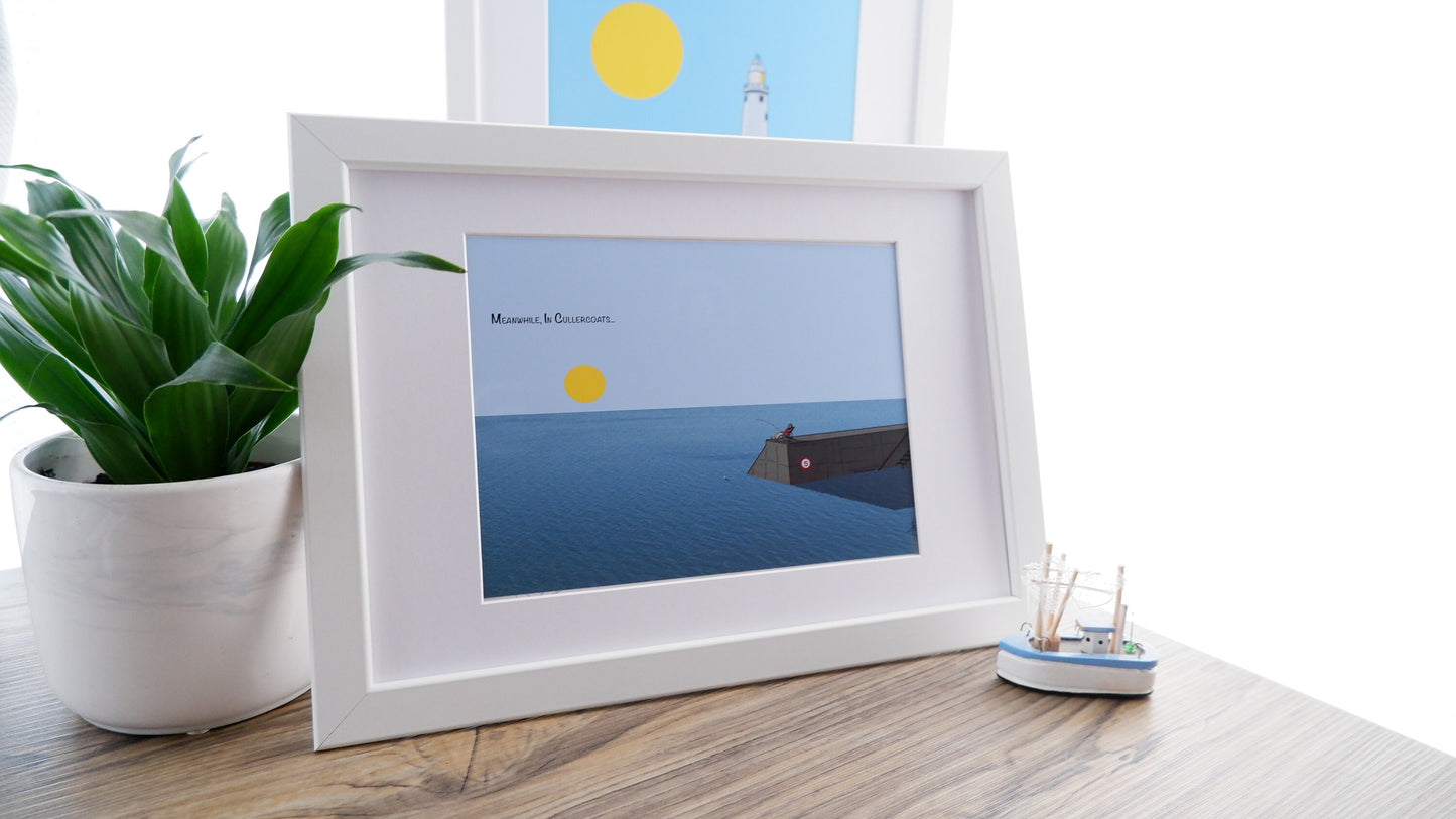 Coast "Cullercoats Lazy Pier", by artist RegD