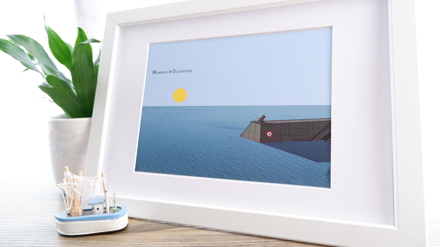 Coast "Cullercoats Lazy Pier", by artist RegD