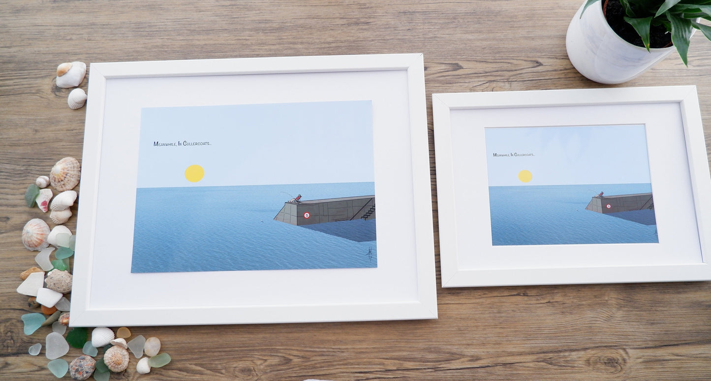 Coast "Cullercoats Lazy Pier", by artist RegD