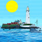 Coast "St Marys Lighthouse by day", by artist RegD