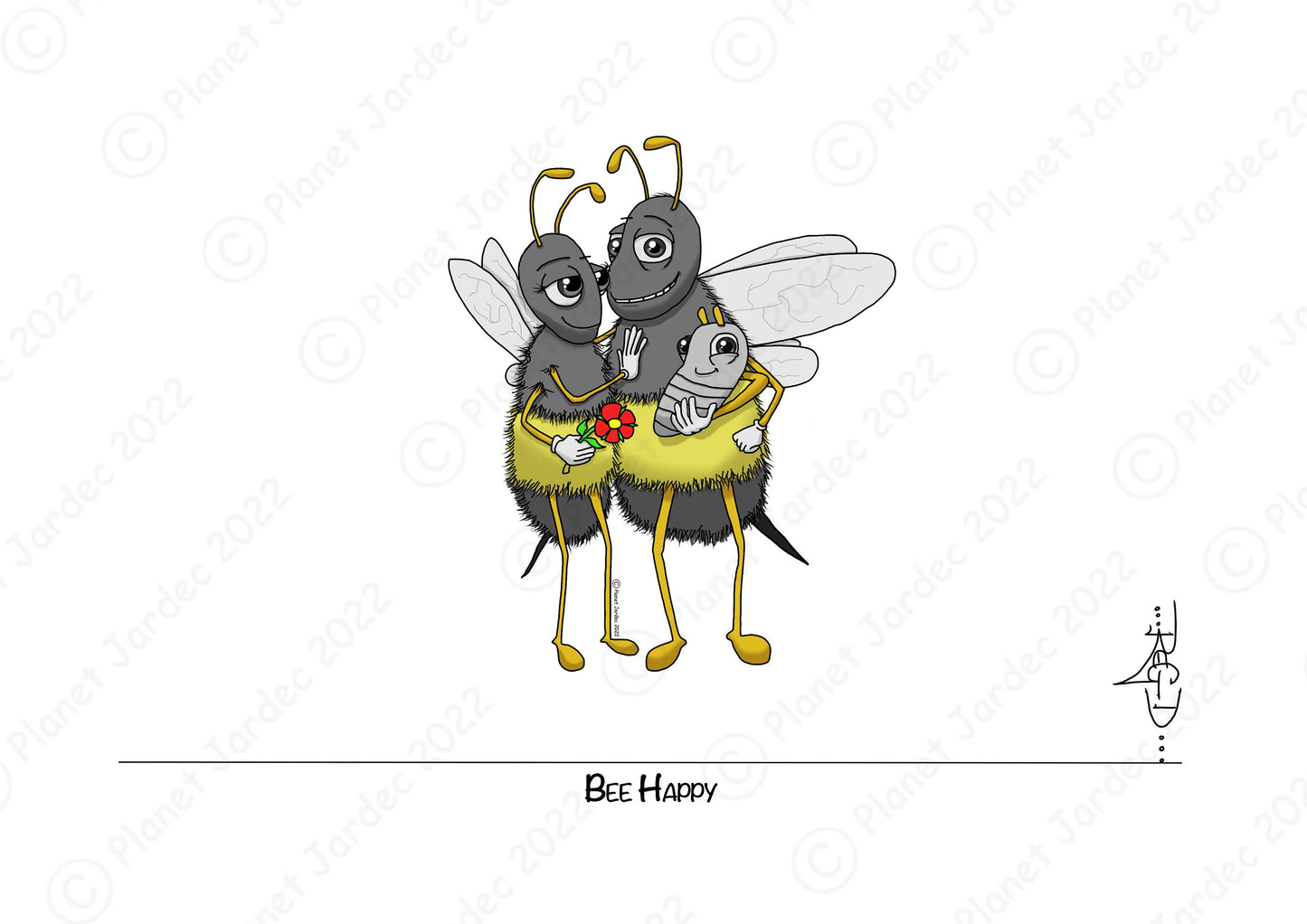 Hive "Bee Happy", by artist RegD