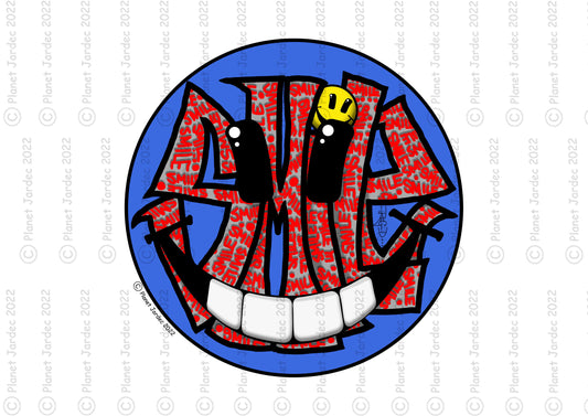 "Blue Smile", by artist RegD